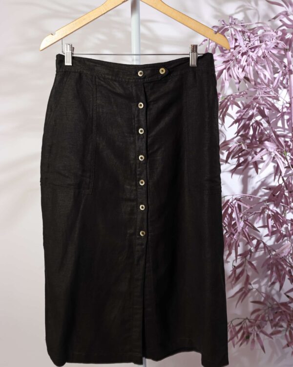 Saia midi preta DRESS TO - G