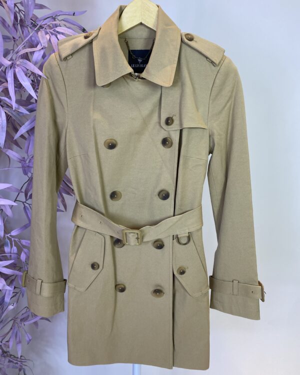 Trench coat kakhi botões LELIS BLANC - 36  *nunca usada*