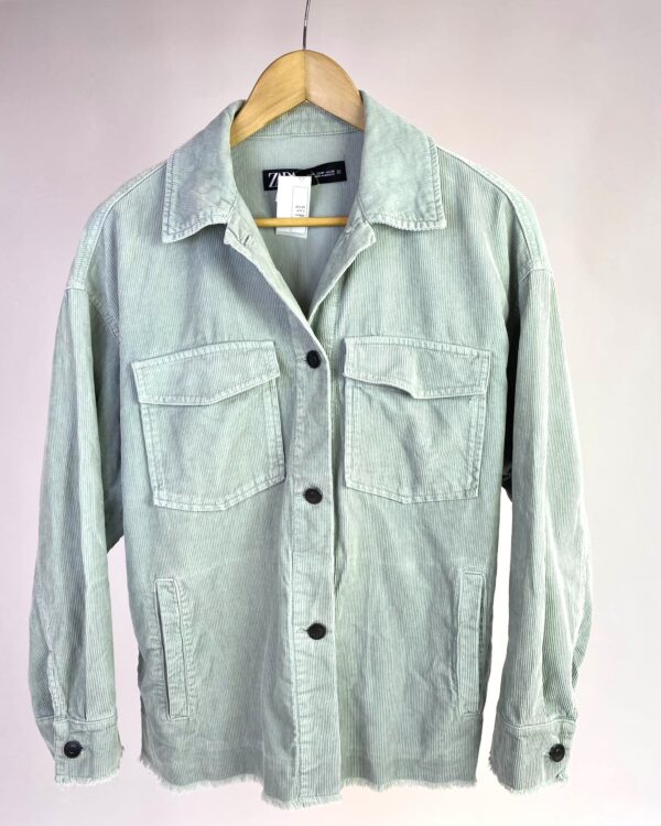 Jaqueta verde claro ZARA - M