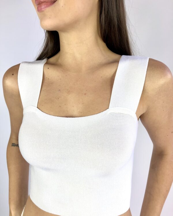 Top tricot branco ANIMALE - P