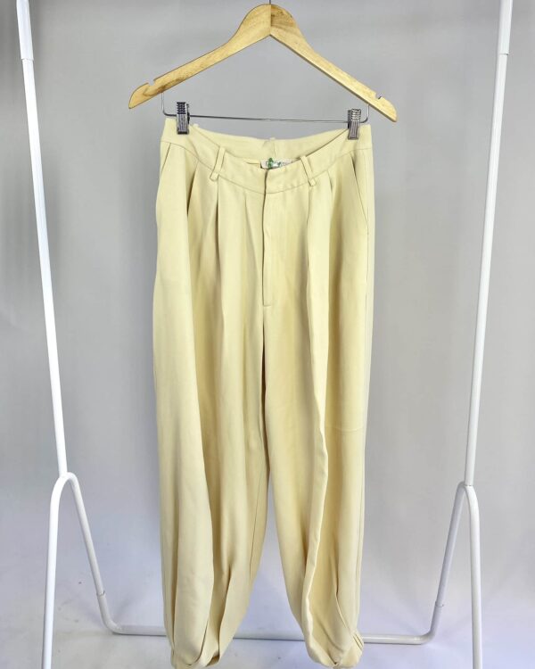 Calca crepe bege NV - 38