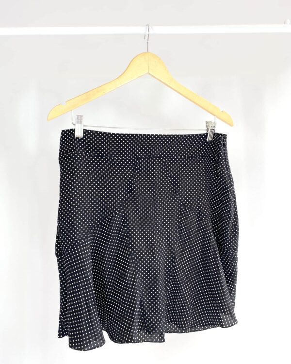 Saia peplum seda estampa poá p&b ANIMALE - 40- VENDIDO SISTEMA OTTO