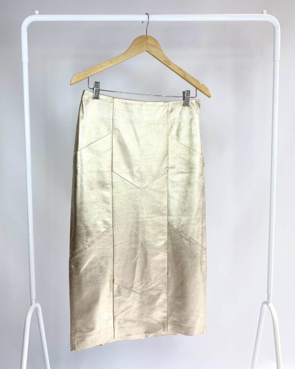 Saia midi dourado MIXED - 36