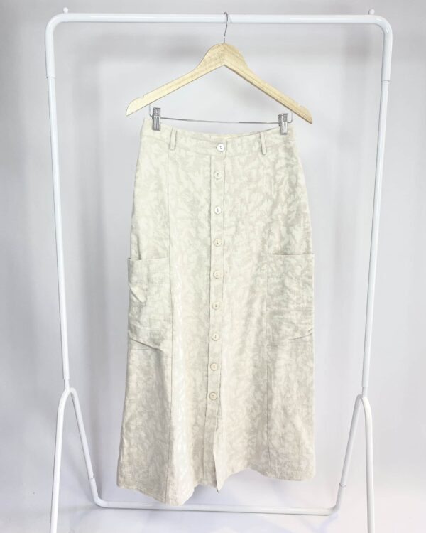 Saia midi bege A NIEMEYER - 36 - VENDIDO SISTEMA OTO