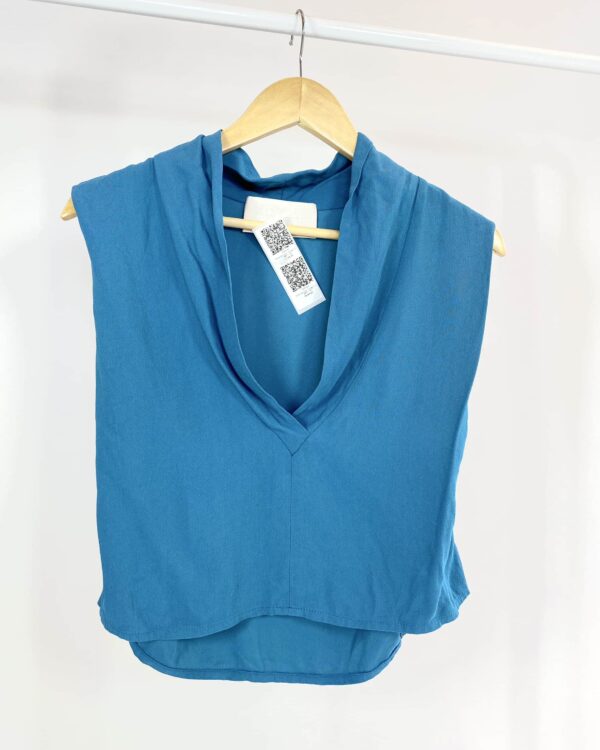 Blusa azul sem manga LILLY SARTI - 36
