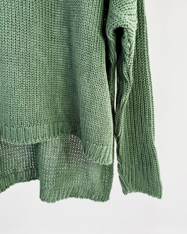 Pull tricot verde GARAGE - M
