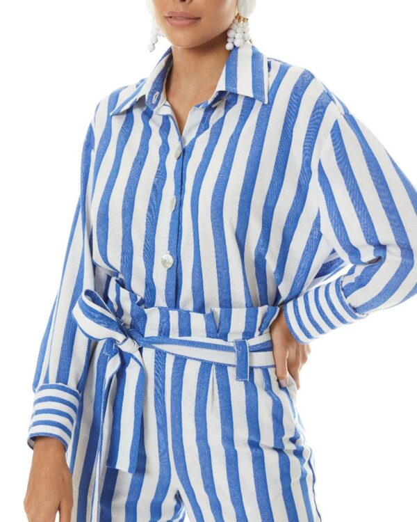 Camisa listrada branca e azul SABINE ARIAS - M