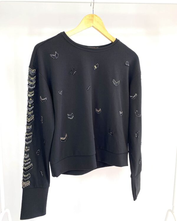 Casaco preto bordado canutilhos BOBÔ - G