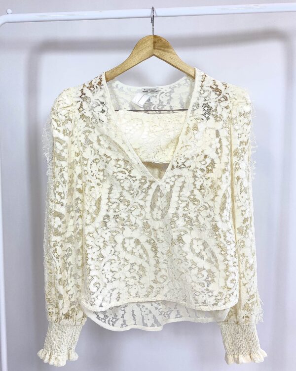 Blusa de renda branca LE LIS BLANC - 34 - VENDIDO SISTEMA OTO