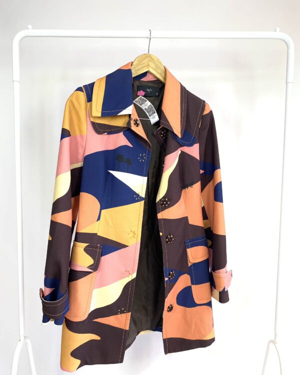 Sobretudo colorido estampa deserto EVA - 36 - VENDIDO SISTEMA OTO