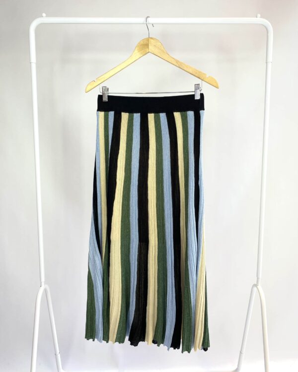Saia midi colorida com fios de lurex ATEEN *nunca usado* - M
