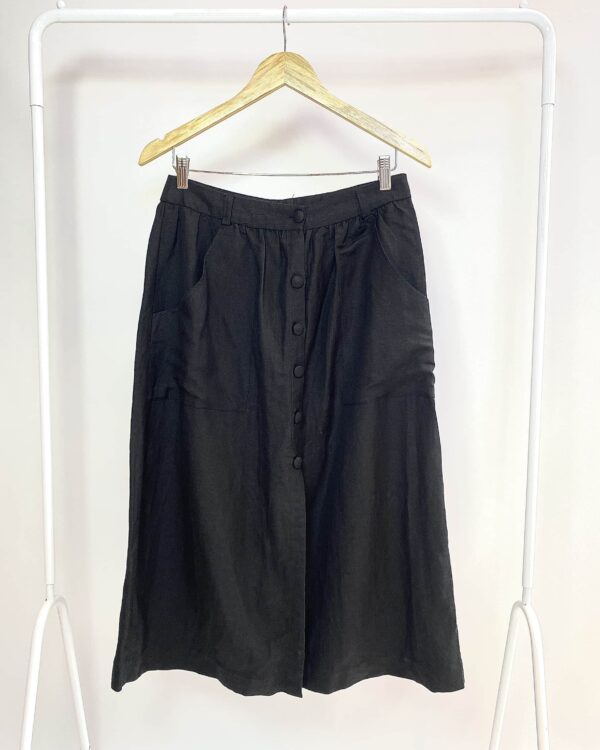 Saia midi preta DRESS TO - G