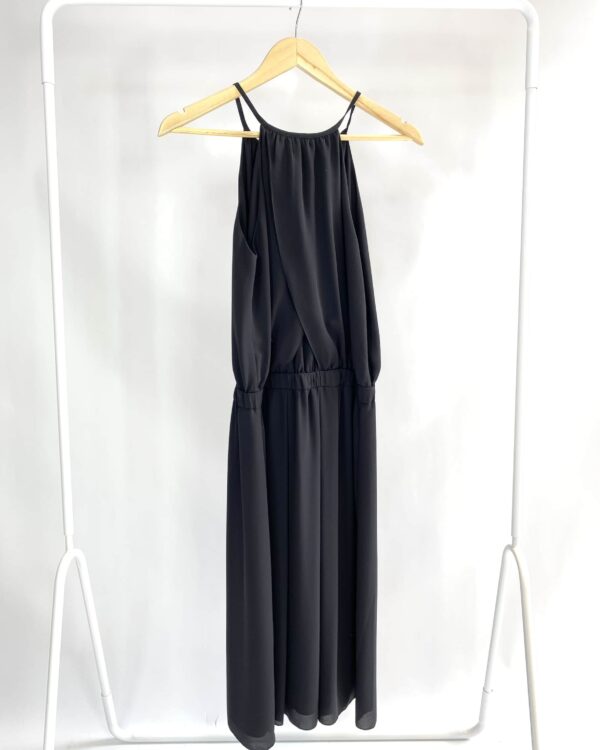 Vestido  preto em crepe LEELOO - 42