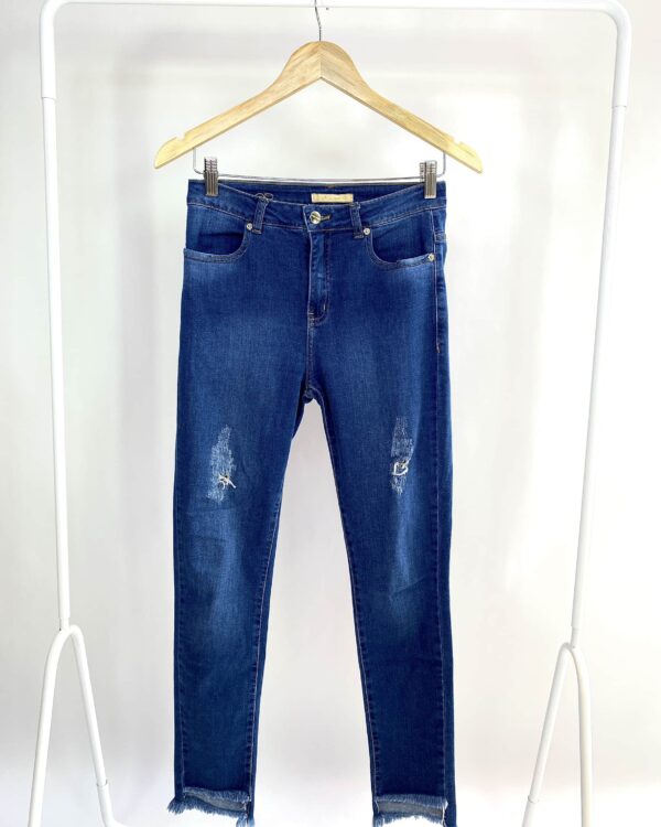 Calça skinny destroyed CAROL BASSI - 38 - VENDIDO SISTEMA OTO