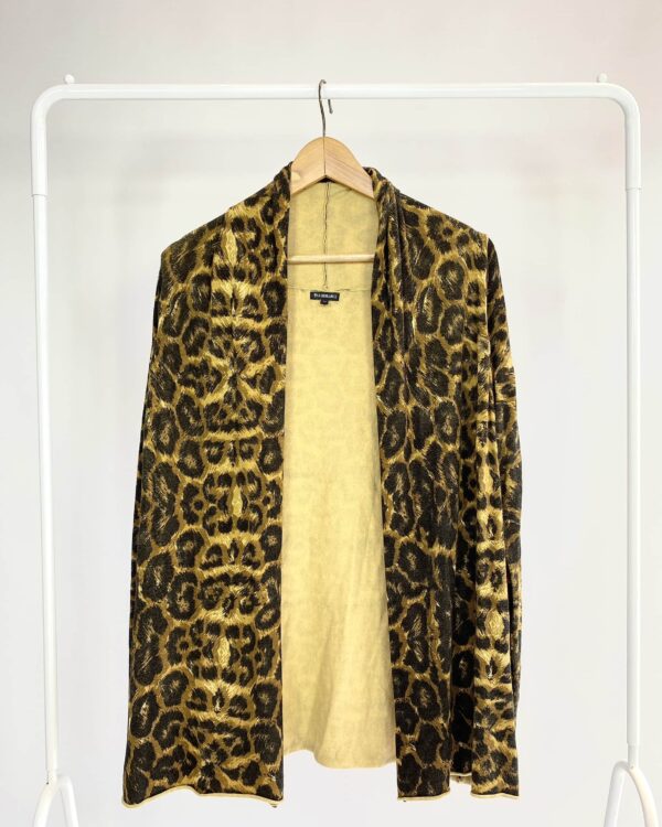 Cardigan estampa onça LE LIS BLANC - M - - VENDIDO SISTEMA OTO