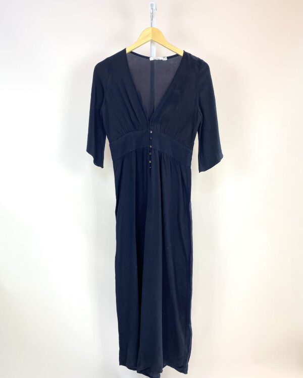 Macacão de seda azul marinho ATEEN - 36 - VENDIDO SIST OTO