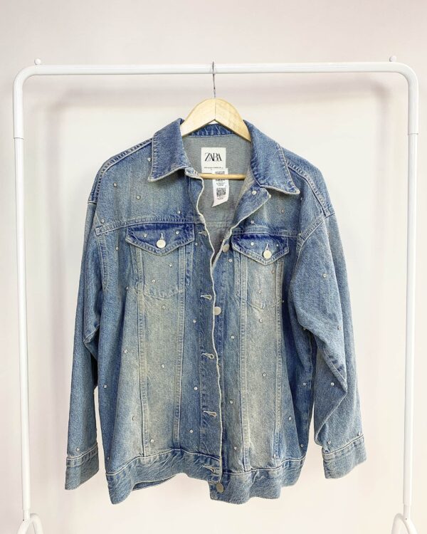 Jaqueta jeans com pontos de luz ZARA - M