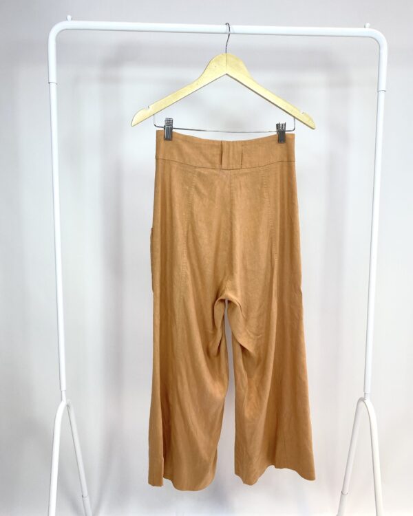 Calça viscolinho pantacourt rosé OPEN - PP