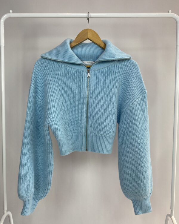 Bomber de tricot azul ZARA - P