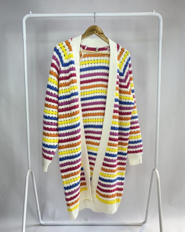 Max casaco colorido de tricot BLUESTEEL - PP