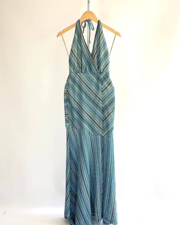 Vestido tricot longo listras LE BLOG - P - VENDIDO SISTEMA OTO