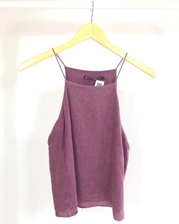 Regata linho uva VIX - P - VENDIDO SISTEMA OTO