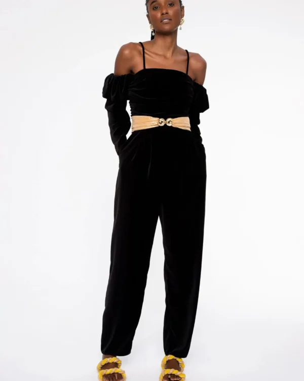 Macacao veludo CRIS BARROS - 36 *COLECAO ATUAL*