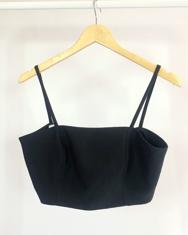 Cropped preto ANNE FERNANDES - P - VENDIDO SISTEMA OTO