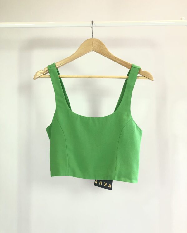 Cropped lastex nas costas verde AHKA - G ( nunca usado) - VENDIDO SISTEMA OTO