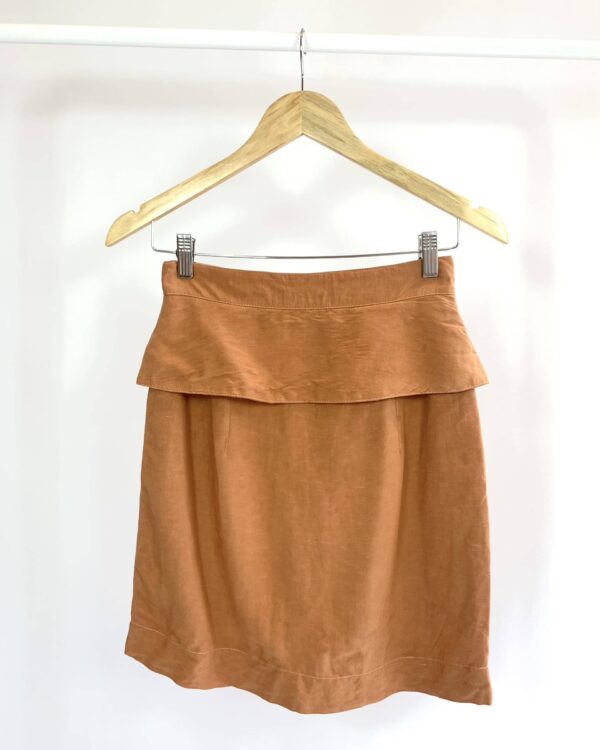 Saia viscolinho caramelo MARIA FILÓ - PP