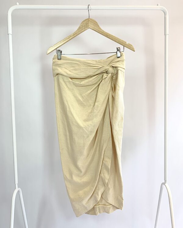 Saia bege pareo CRIS BARROS - 38 - VENDIDO SISTEMA OTO