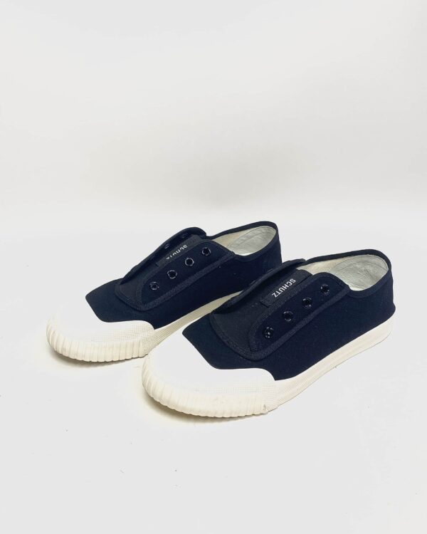 Tênis lona preto solado bege sem cadarço SCHUTZ - 38