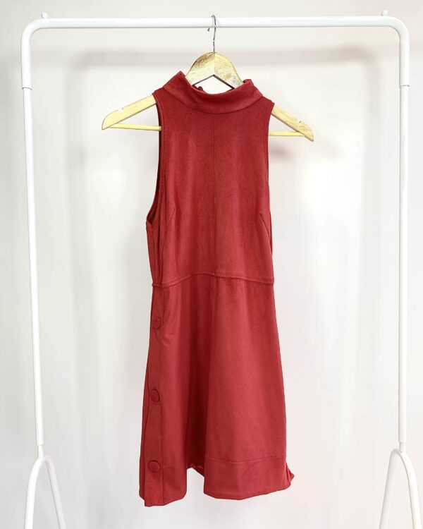 Vestido midi vermelho OPEN - P