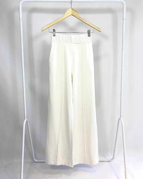 Calça pantalona off white ZEN CLOSET - PP
