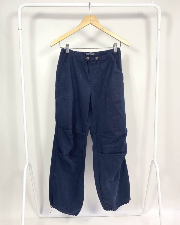 Calça parachute azul marinho ZARA - PP