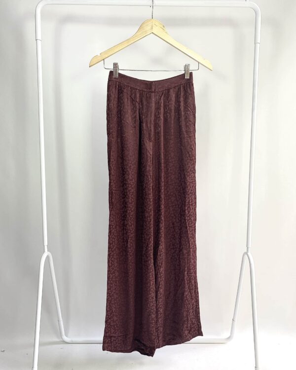 Calça marrom texturizada NV - 34