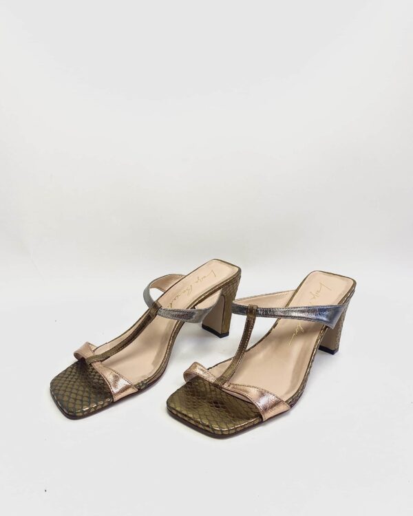 Mule metalizada salto médio LUIZA BARCELOS - 37 *nunca usado*