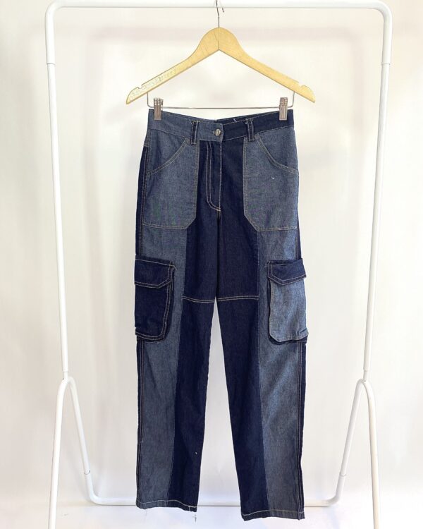 Calça jeans recortes INGRID TALINA - P - VENDIDO SIST OTO