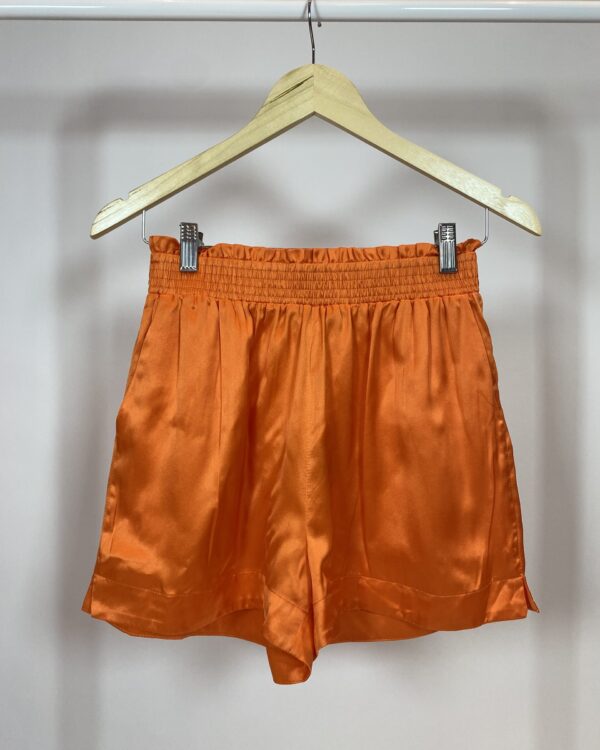 Short laranja de seda *nunca usado* NV - 36 - VENDIDO SISTEMA OTO