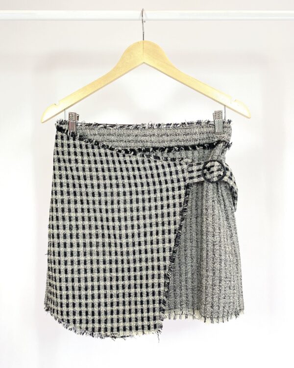 Saia curta tweed xadrez SHOULDER - 38 - VENDIDO SISTEMA OTO