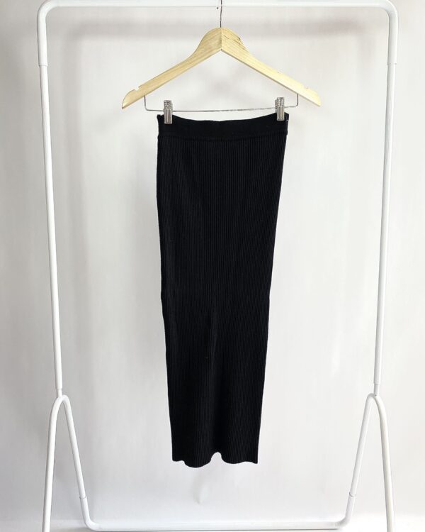 Saia de tricot preta EVA - M