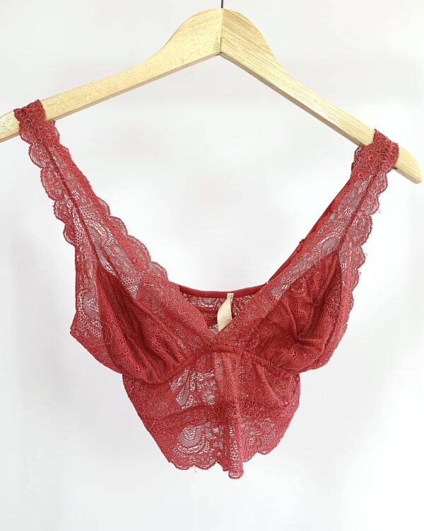 Top renda rosa NV - P - VENDIDO SISTEMA OTO