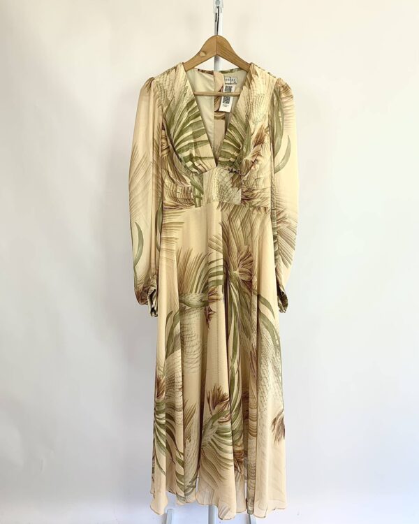 Vestido midi com estamp IORANE - 38 - VENDIDO SISTEMA OTO