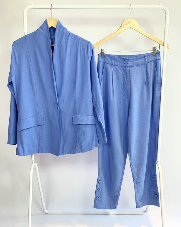 Conjunto blazer e calça azul DRESS TO - P *nunca usado* - VENDIDO SISTEMA OTO