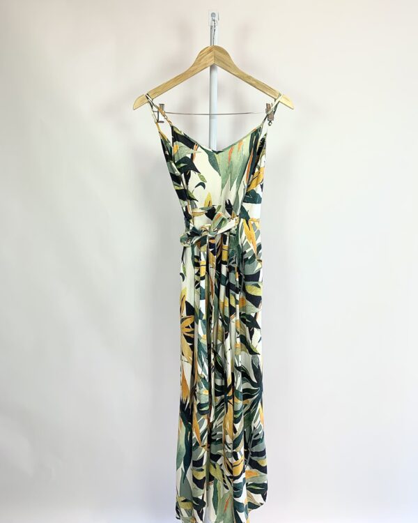 Vestido transpassado estampa folhagem LENNY NIEMEYER - PP - VENDIDO SISTEMA OTO