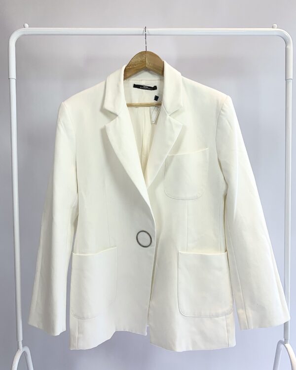 Blazer alongado off white ANIMALE - 44 - VENDIDO SISTEMA OTO