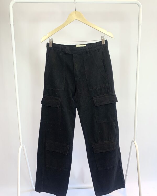 Calça cargo sarja preta BE DENIM - 38 - VENDIDO SISTEMA OTO
