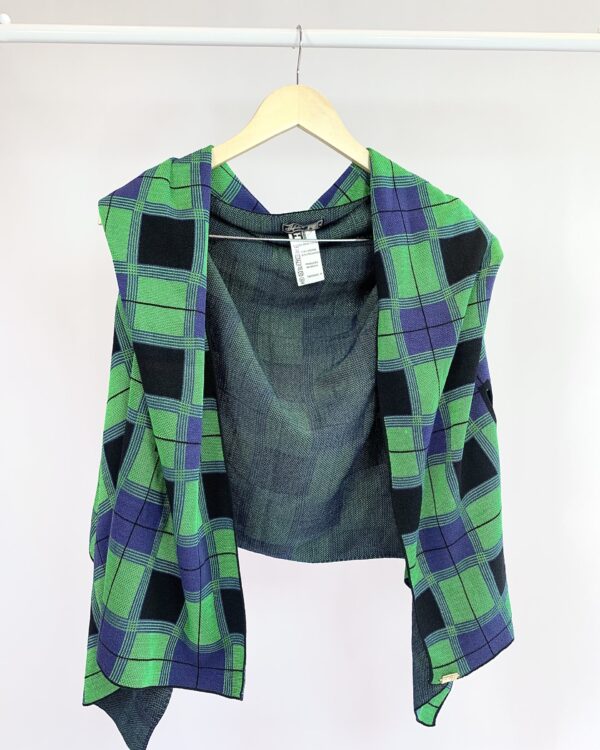 Colete de tricot verde e azul FOFOLÃO - M - VENDIDO SISTEMA OTO