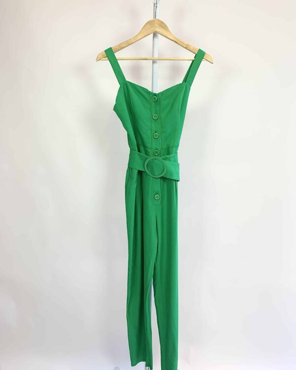 Macacão midi verde ABRAND - 36 - VENDIDO SIST OTO