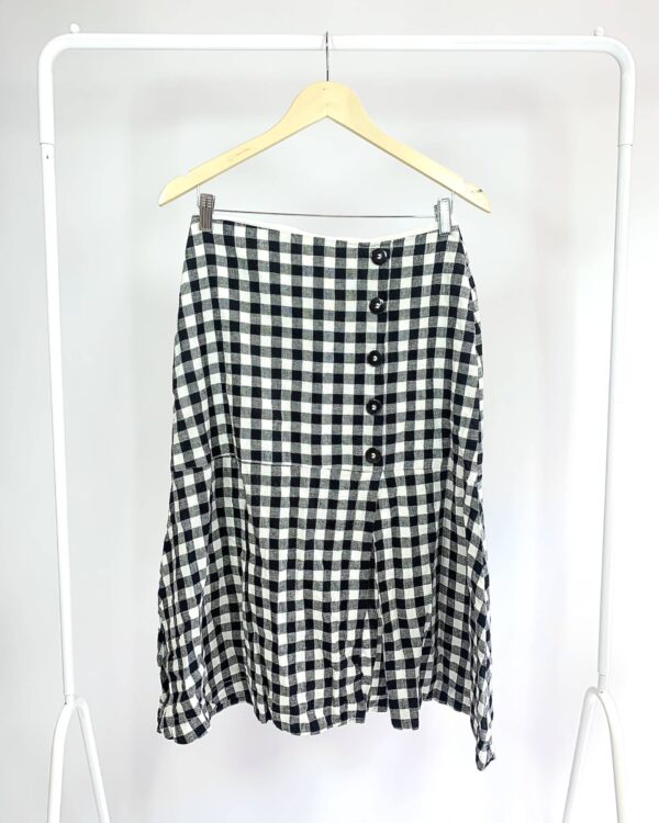 Saia midi vicy p&b botões laterais MANU MANU - 38 - VENDIDO SIST OTO